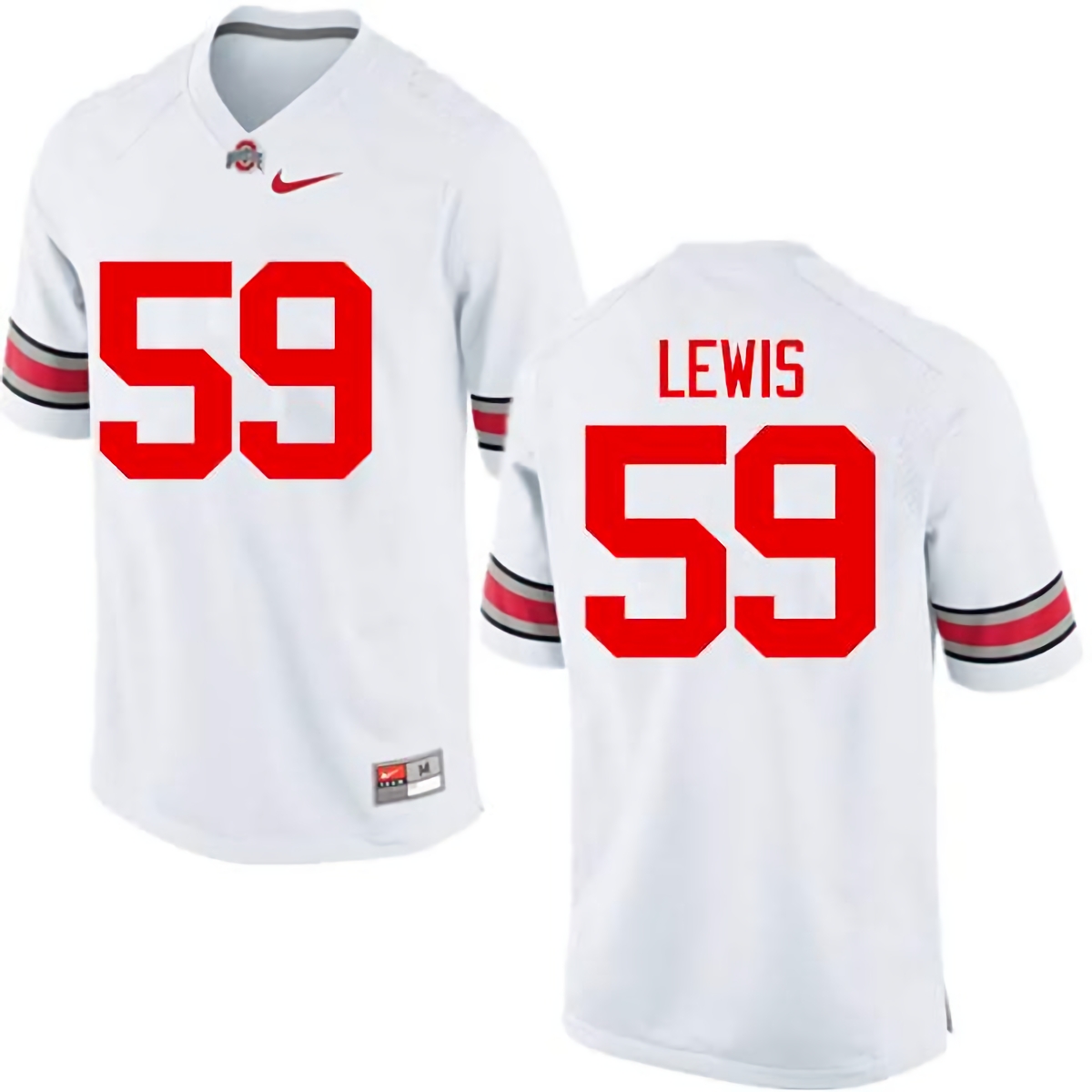 Tyquan Lewis Ohio State Buckeyes Men's NCAA #59 Nike White College Stitched Football Jersey DJR4256XS